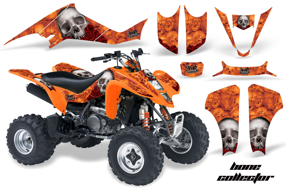 Kawasaki KFX 400 03-08 Graphics Bones Orange